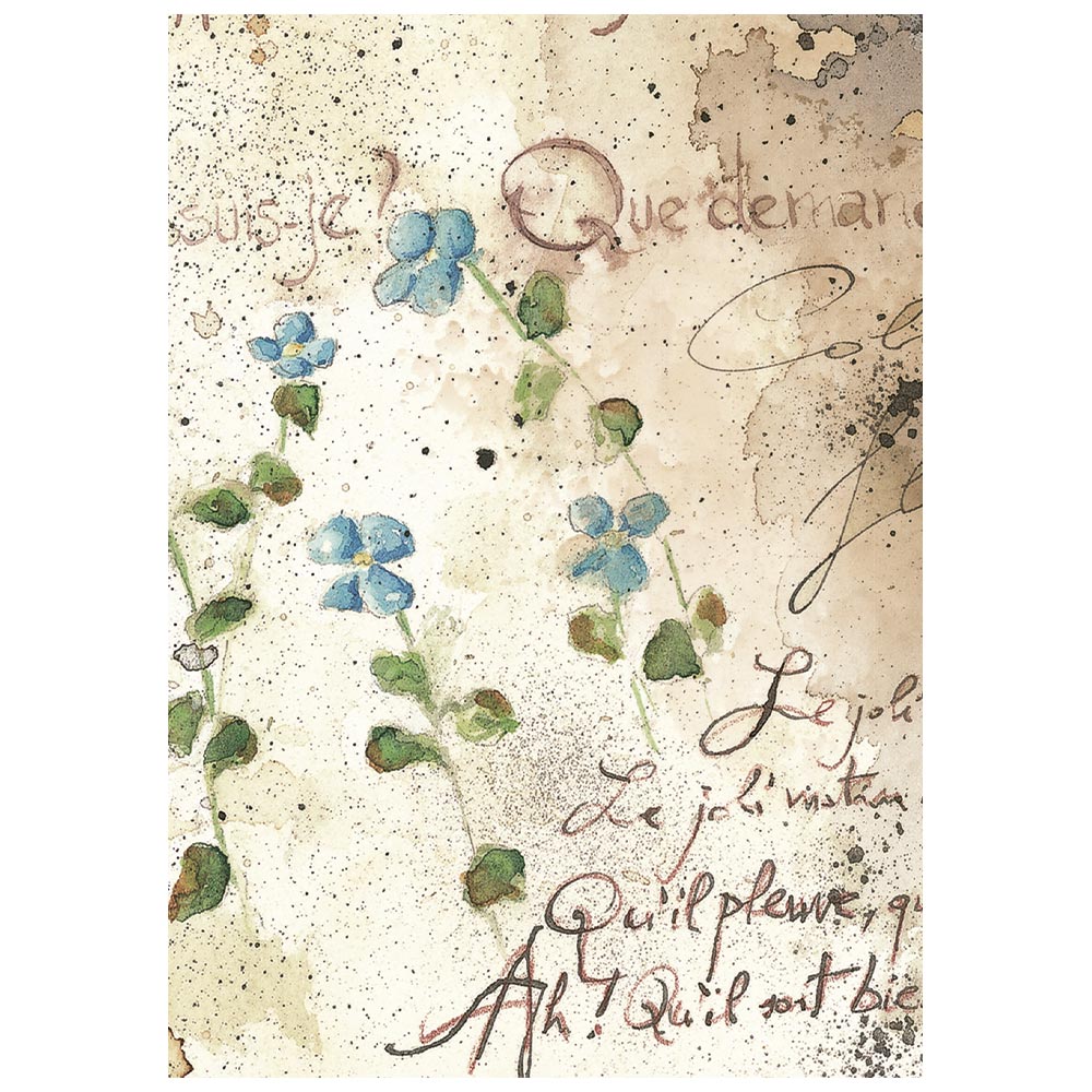 Stamperia Flowers and Poems A6 Mini Rice Paper Selection (8pcs)