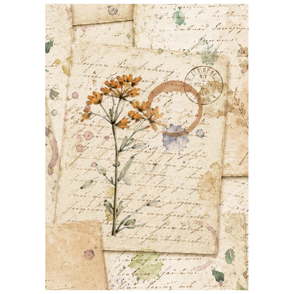 Stamperia Flowers and Poems A6 Mini Rice Paper Selection (8pcs)