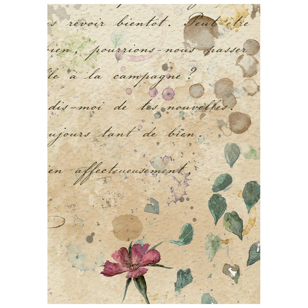 Stamperia Flowers and Poems A6 Mini Rice Paper Selection (8pcs)