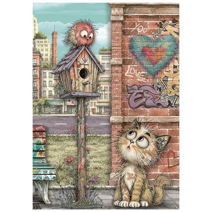 Stamperia Furry Friends 2 A6 Mini Rice Paper Selection (8pcs) by Antonis Tzanidakis