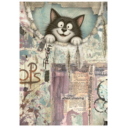 Stamperia Furry Friends 2 A6 Mini Rice Paper Selection (8pcs) by Antonis Tzanidakis