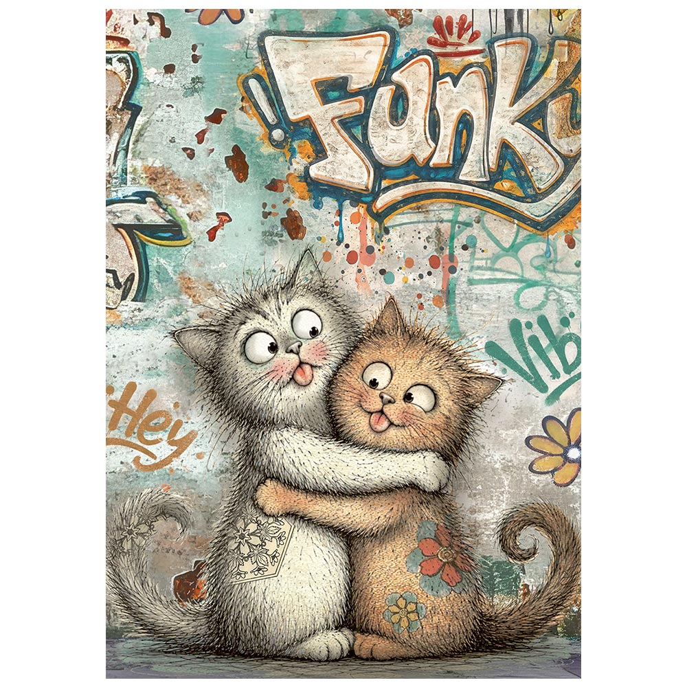 Stamperia Furry Friends 2 A6 Mini Rice Paper Selection (8pcs) by Antonis Tzanidakis