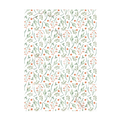 Stamperia Selection of 8 A6 Rice Paper Backgrounds Christmas Greetings