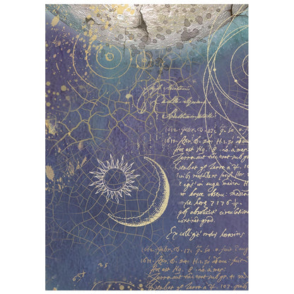 Stamperia Cosmos A6 Rice Paper Backgrounds Selection (8pcs) by Cristina Radovan