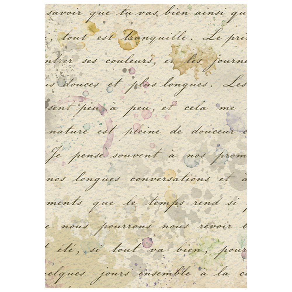 Stamperia Flowers and Poems A6 Rice Paper Backgrounds Selection (8pcs)
