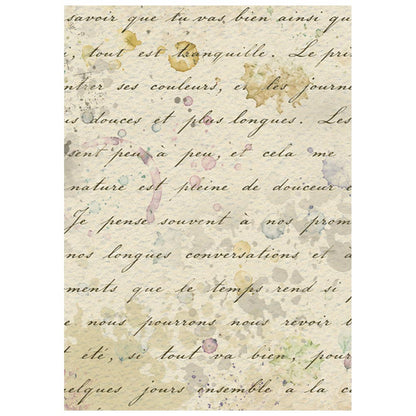 Stamperia Flowers and Poems A6 Rice Paper Backgrounds Selection (8pcs)