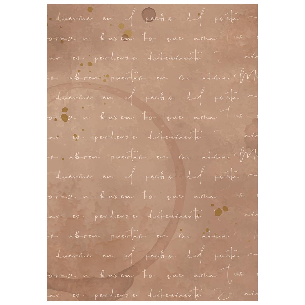 Stamperia Flowers and Poems A6 Rice Paper Backgrounds Selection (8pcs)