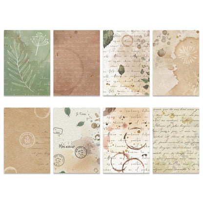 Stamperia Flowers and Poems A6 Rice Paper Backgrounds Selection (8pcs)