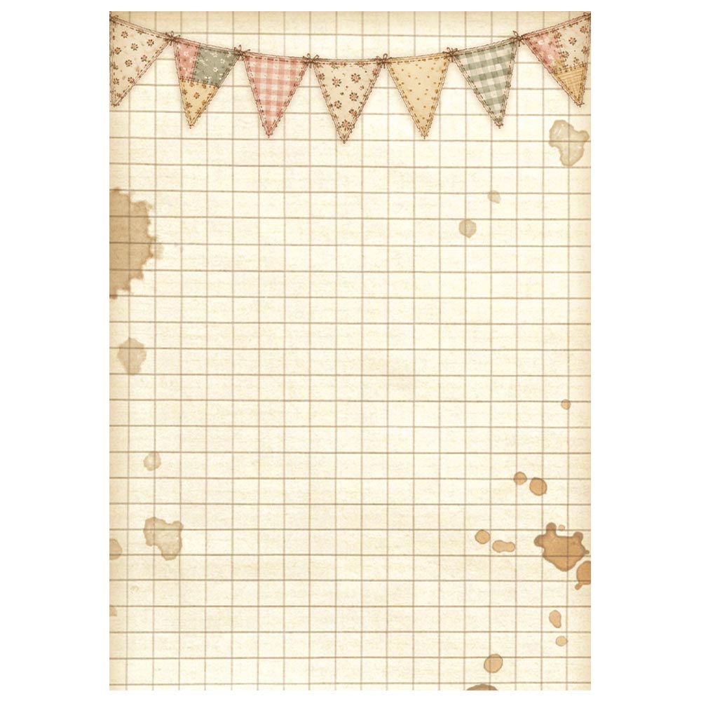 Stamperia CozyFamily A6 Rice Paper Backgrounds Selection (8pcs)