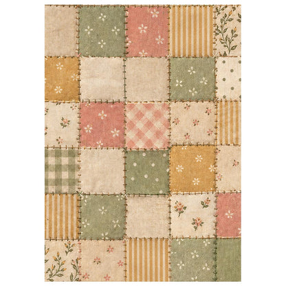 Stamperia CozyFamily A6 Rice Paper Backgrounds Selection (8pcs)