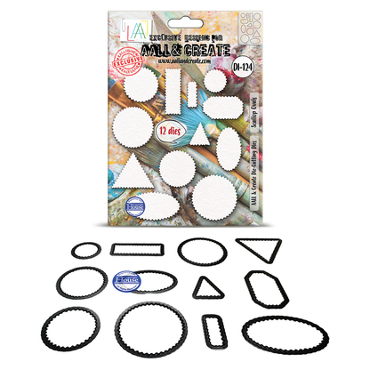 DI-124 - Die-Cutting Die Set - Scallop Ovals