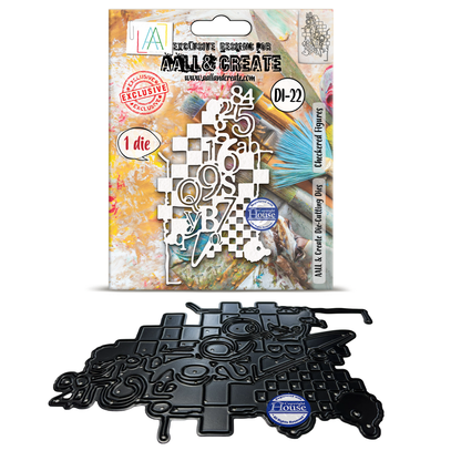 DI-22 - Die-Cutting Die Set - Checkered Figures