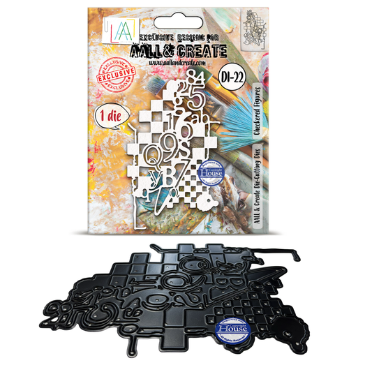 DI-22 - Die-Cutting Die Set - Checkered Figures