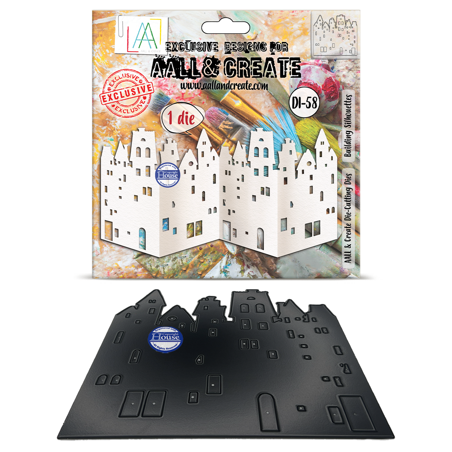 DI-58 - Die-Cutting Die Set - Building Silhouettes