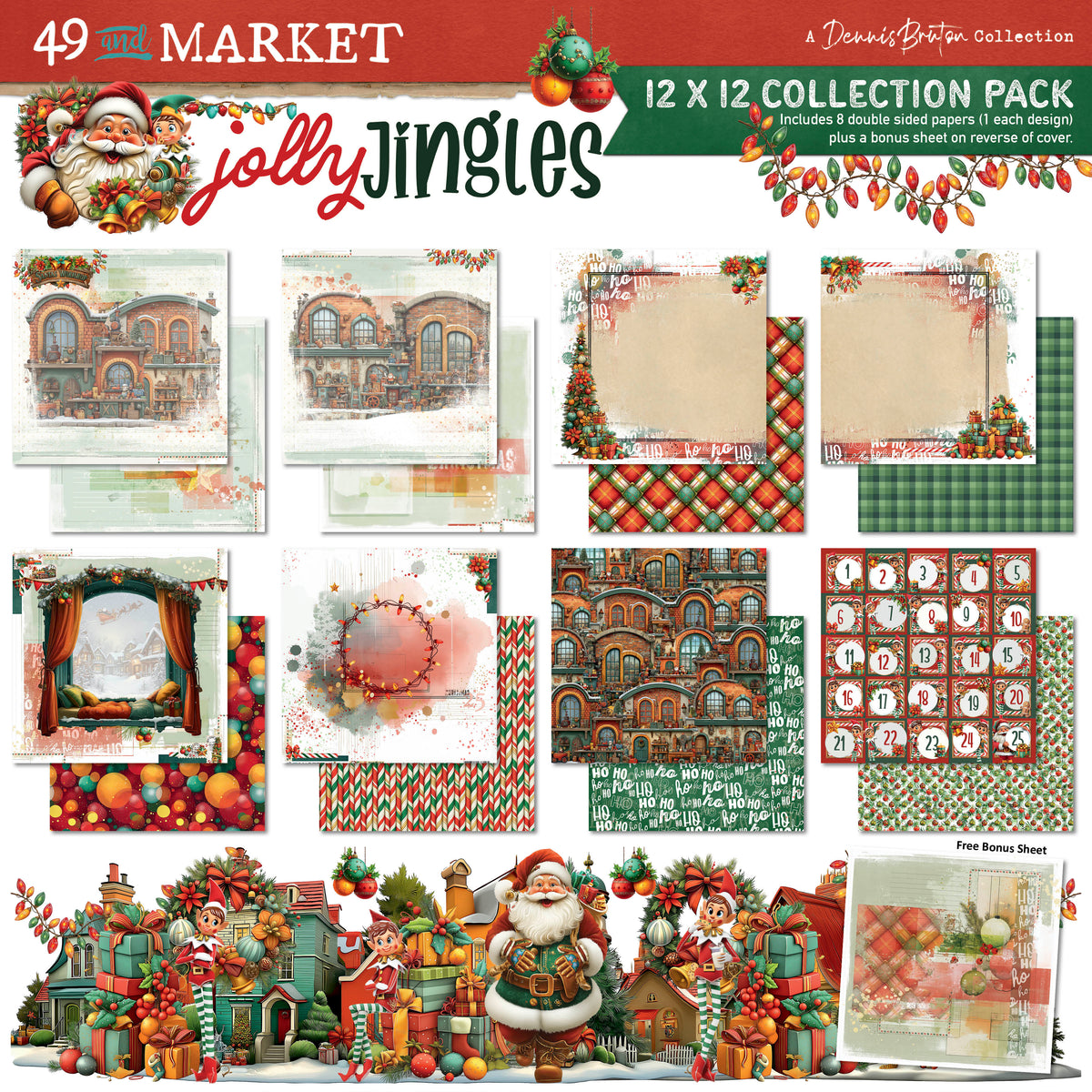 49 And Market Jolly Jingles - 12 x12 Collection Pack