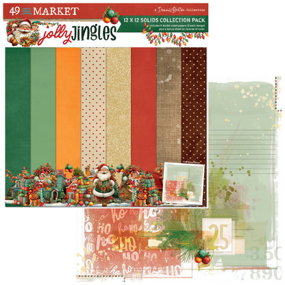 49 And Market Jolly Jingles - 12 x12 Solids Collection Pack