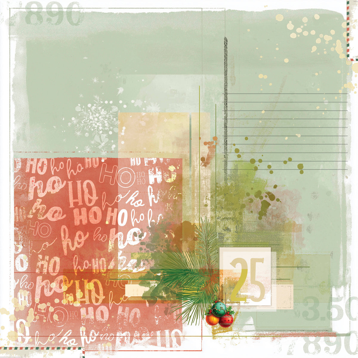 49 And Market Jolly Jingles - 12 x12 Solids Collection Pack