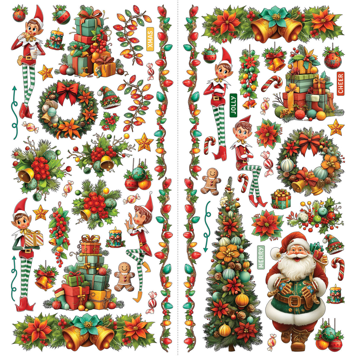 49 And Market Jolly Jingles Laser Cut Elements
