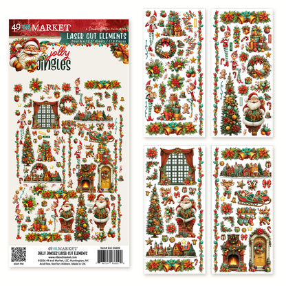 49 And Market Jolly Jingles Laser Cut Elements