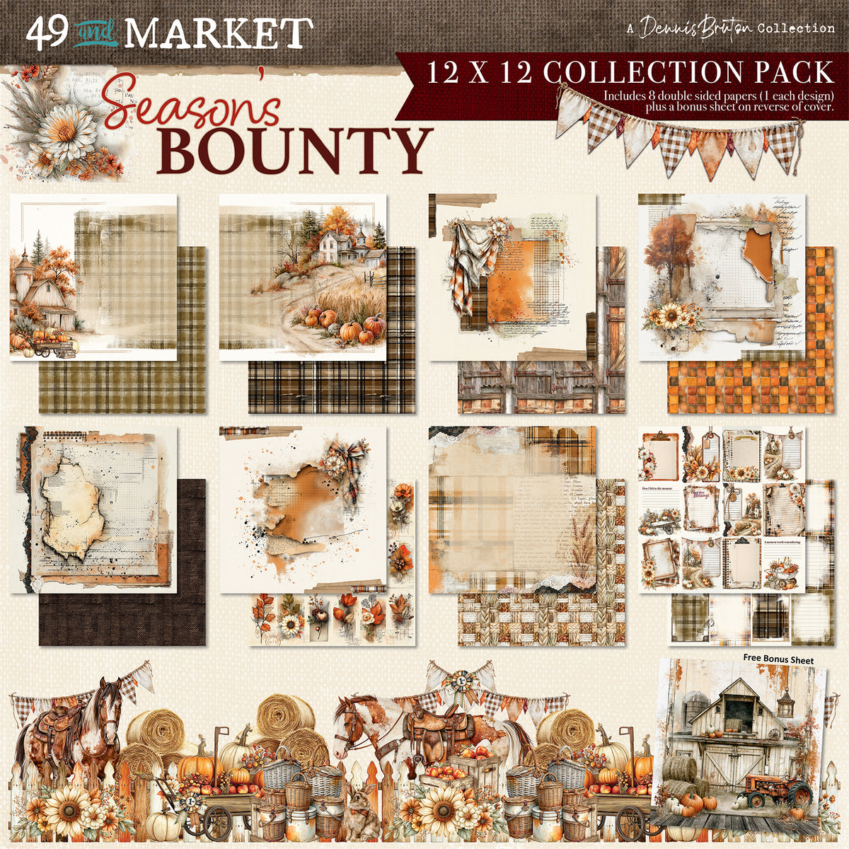 49 And Market Season's Bounty - 12 x12 Collection Pack