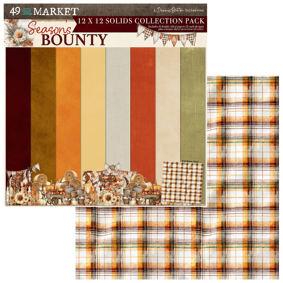 49 And Market Season's Bounty - 12 x12 Solids Collection Pack
