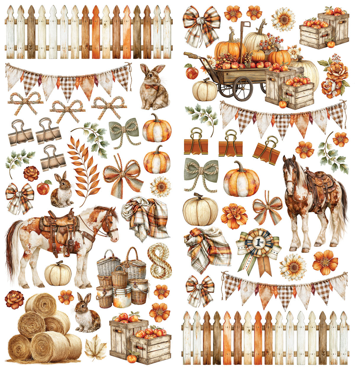 49 And Market Season's Bounty Laser Cut Elements
