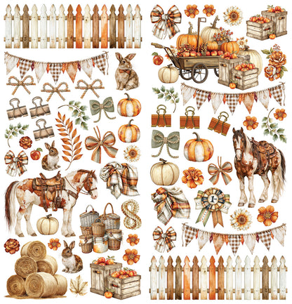 49 And Market Season's Bounty Laser Cut Elements