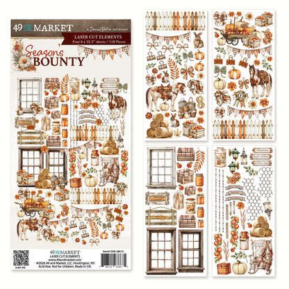 49 And Market Season's Bounty Laser Cut Elements