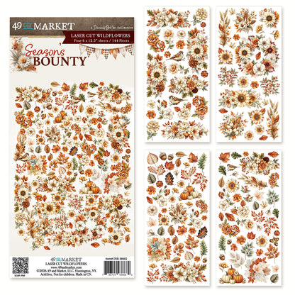 49 And Market Season's Bounty Laser Cut Wildflowers