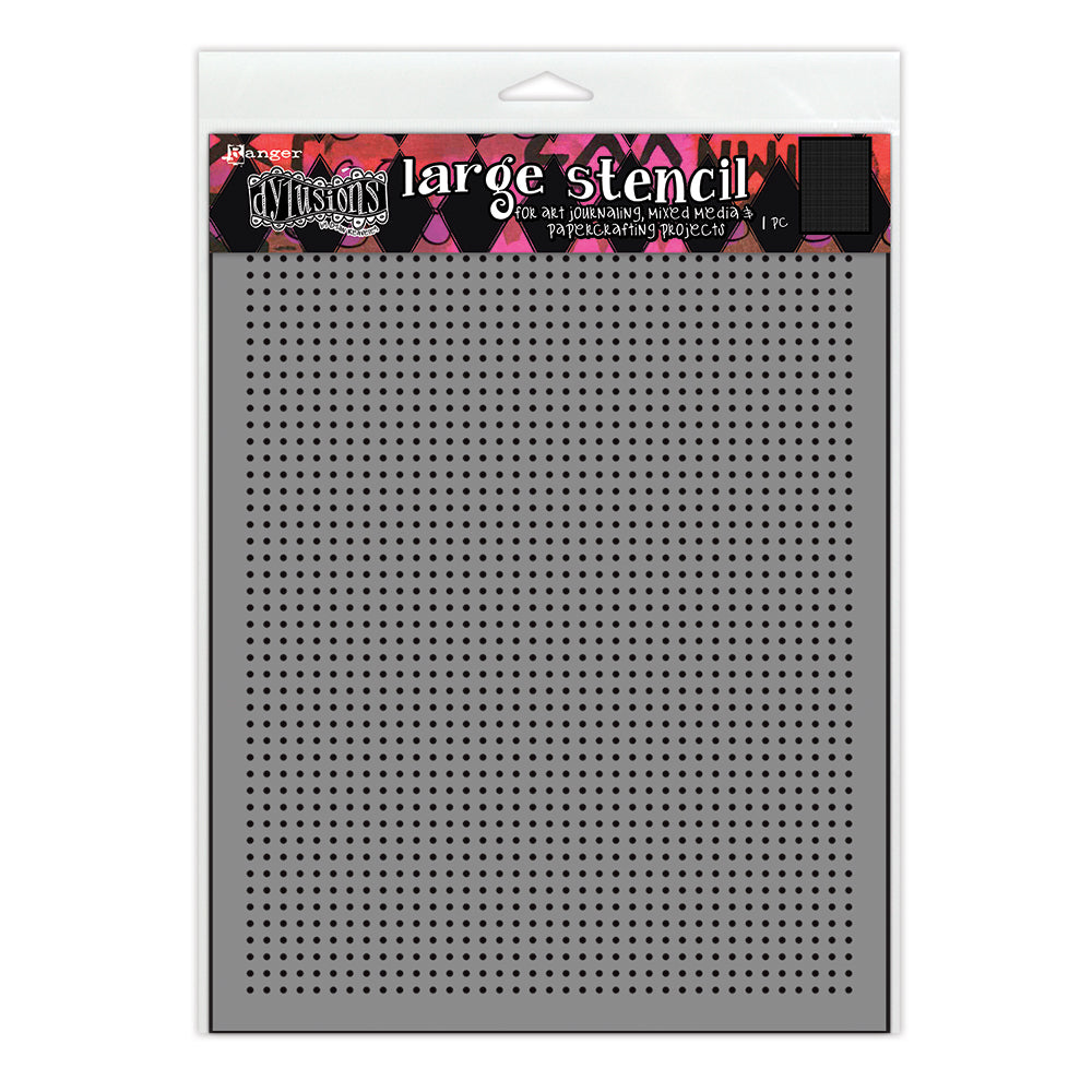 Ranger Dyan Reaveley Dylusions Stencil - Dot Grid, Large