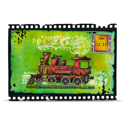 #91 Film Drip & #92 Retro Numbers Die Set Duo