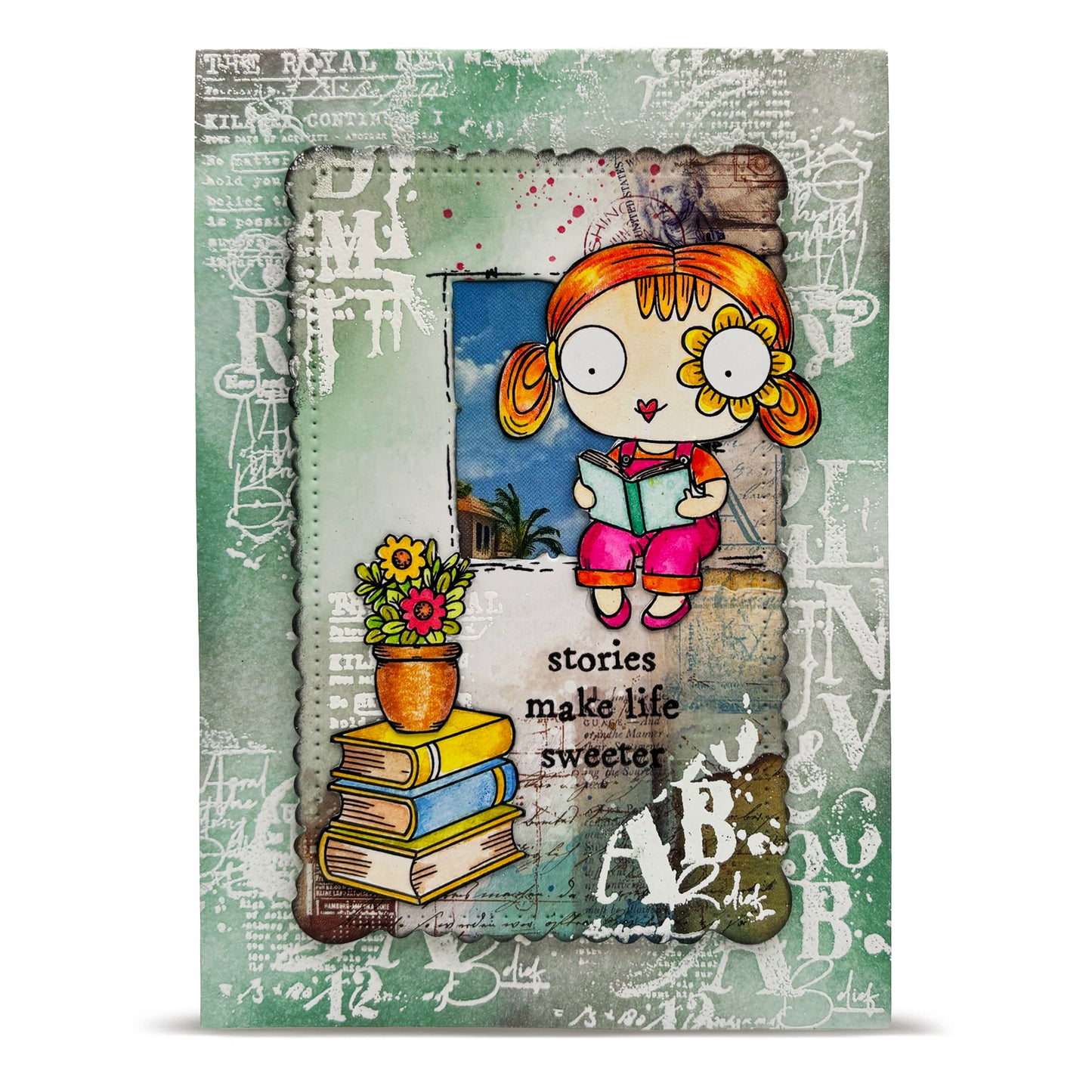 #349 - A7 Clear Stamp Set - Bold Alphas Mini