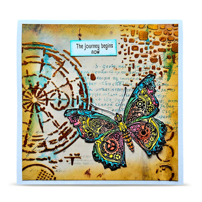PC-244 - 6x6 (inch) Stencil - Astral Echoes