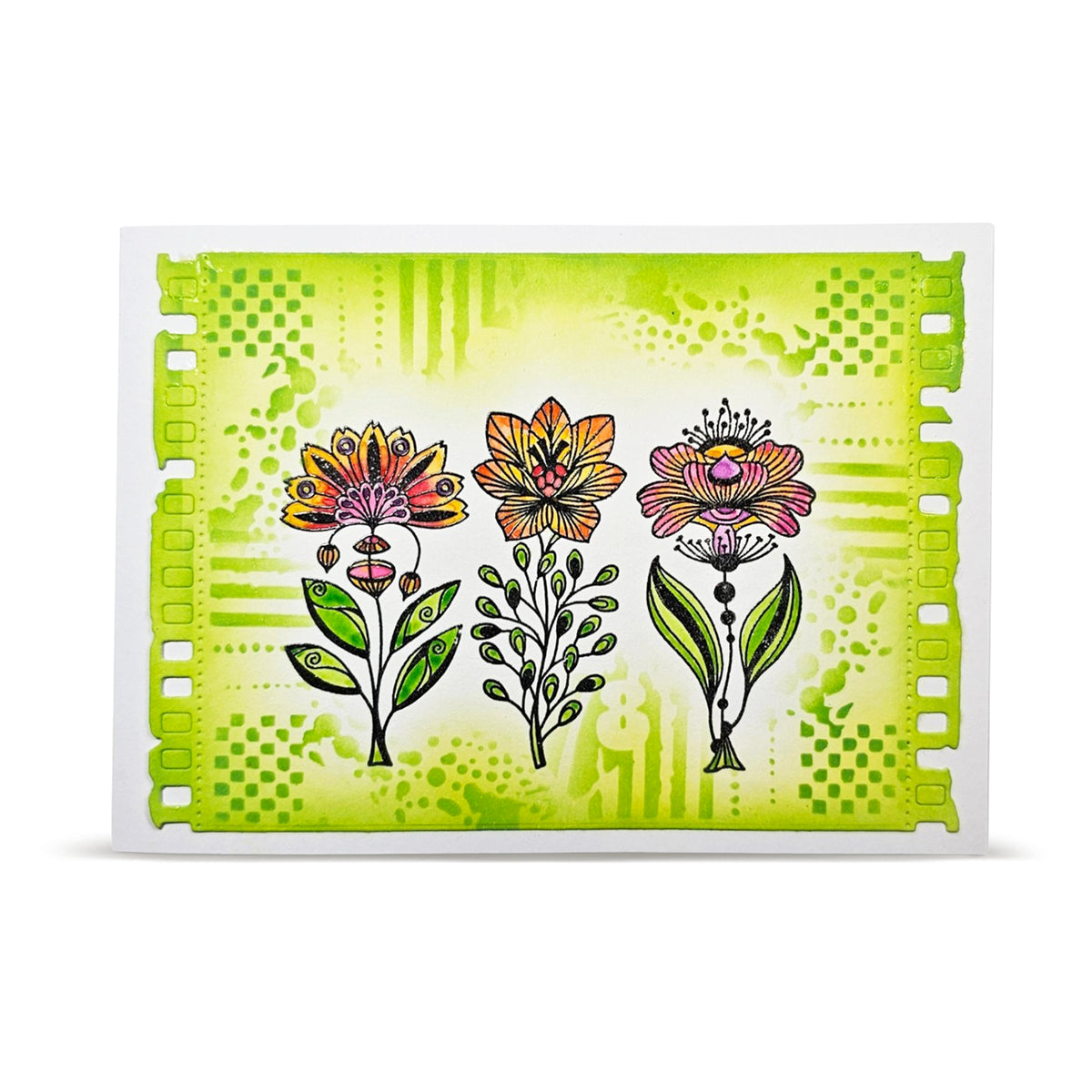 PC-282 - 6x6 (inch) Stencil - Number Garden