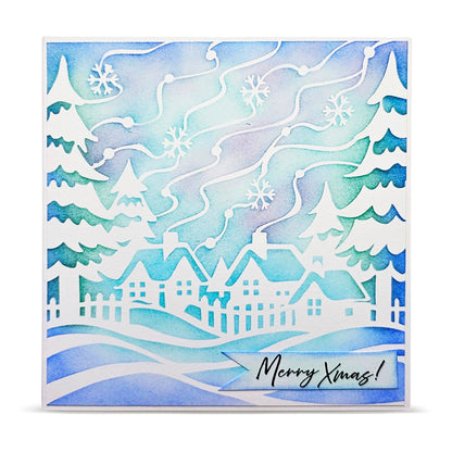 PC-272 - 6x6 (inch) Stencil - Winter Quiet