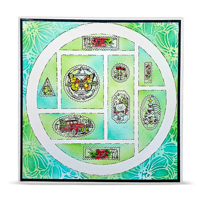 PC-237 - 6x6 (inch) Stencil - Twirl Pop