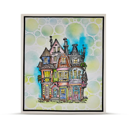 #242 - 4x6 (inch) Stencil - Bubblescape