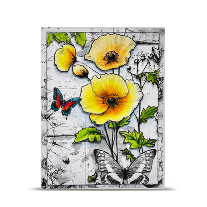 Inkblot Meadow Design Paper & Pollen Drift Ephemera Bundle