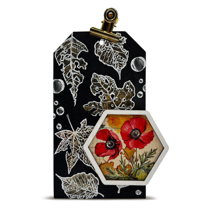 #1109 - A6 Stamp Set - Crunched Leafdrop
