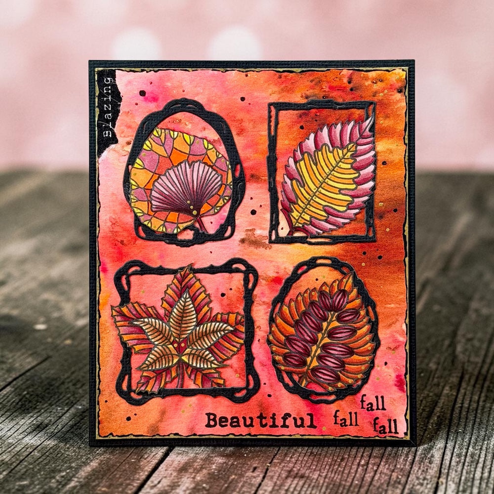 TP-1528 - A6 Stamp Set - Tombent Les Feuilles