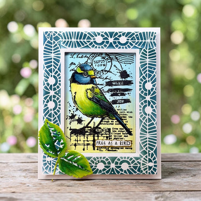 PC-279 - 6x6 (inch) Stencil - Tout En Frises