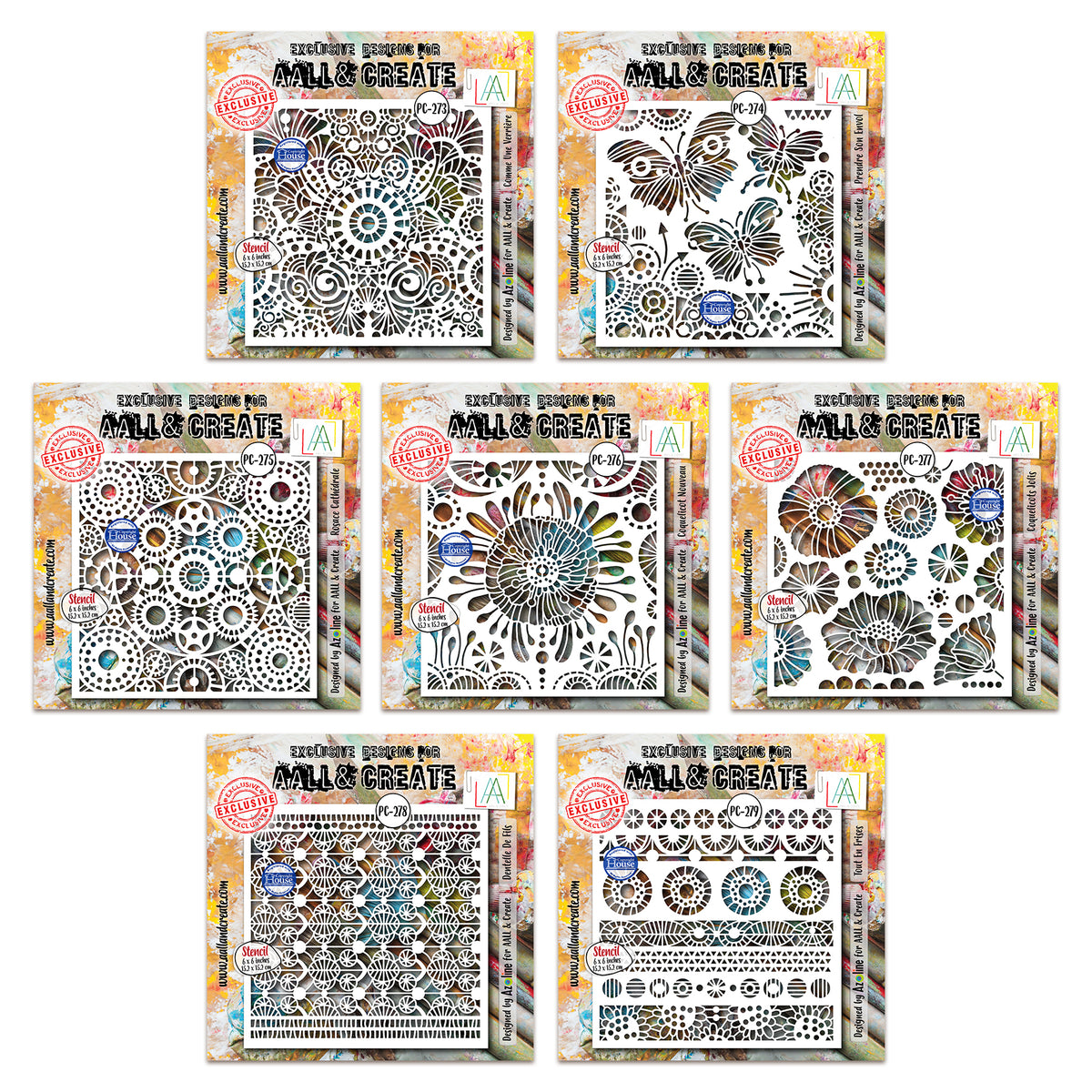 Dentelle Florale Stencil Bundle