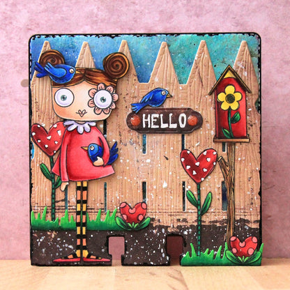 #975 - A7 Stamp Set - Heart Hugs