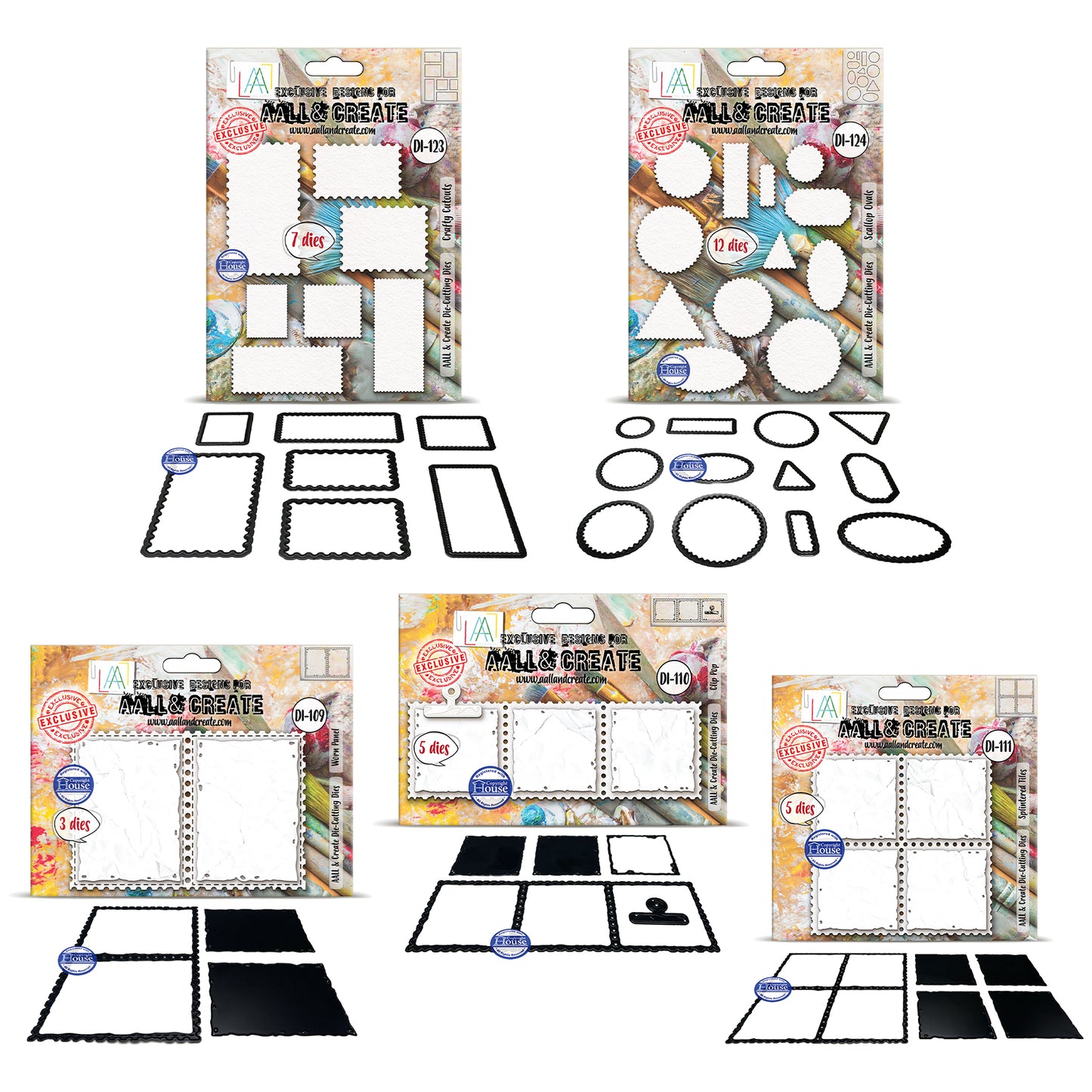 Autour de Mwa Geary Cutouts Cutting Dies Bundle