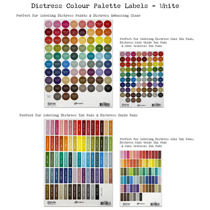 Ranger Tim Holtz Distress® Label Sheets Assorted - White Printing