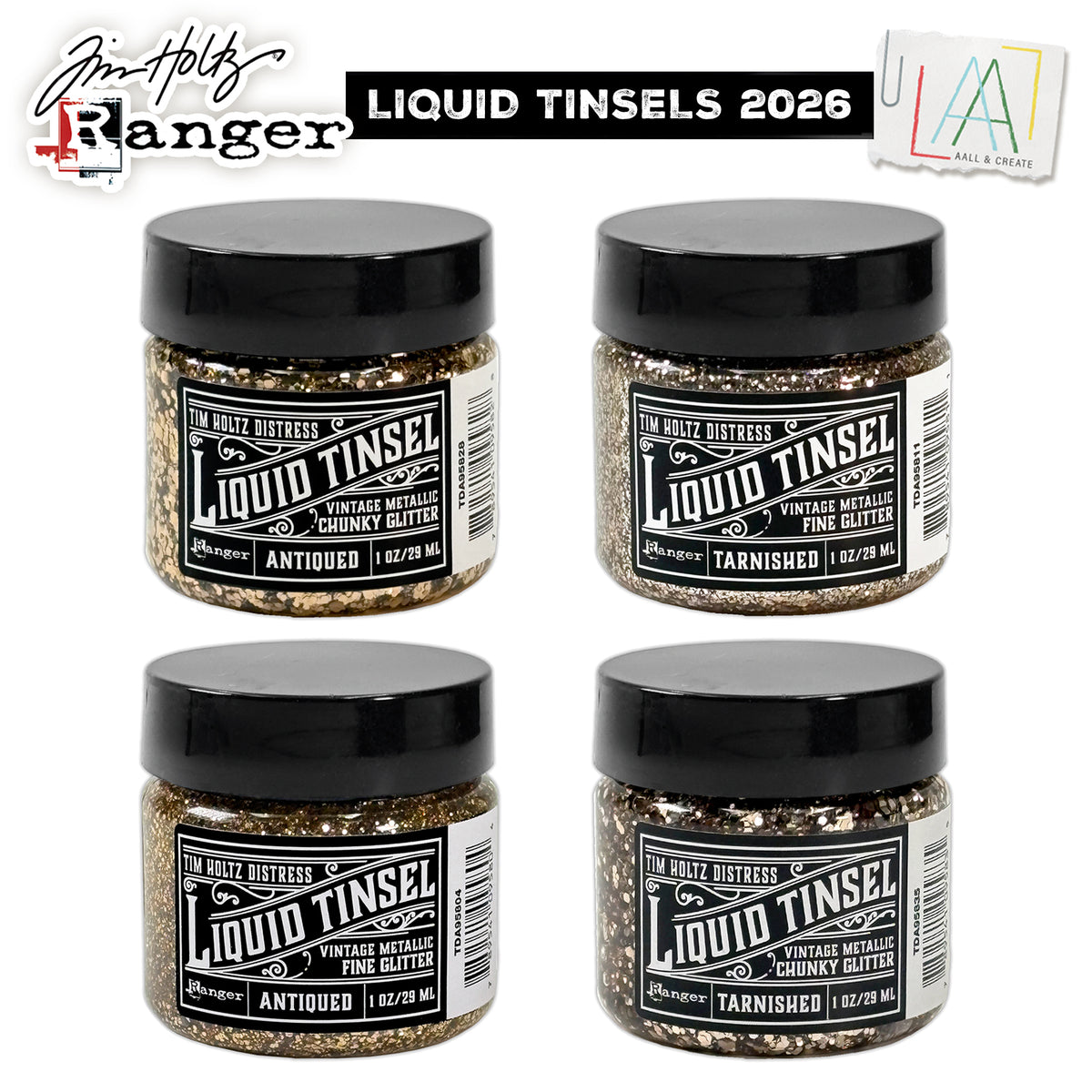 Ranger Tim Holtz® Distress Liquid Tinsels 2026 Complete Collection