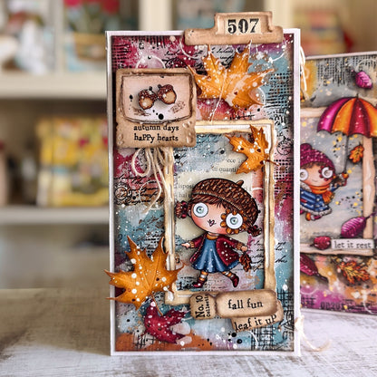 Little Post Office A6 Stamp Set & Matching Die Set Bundle