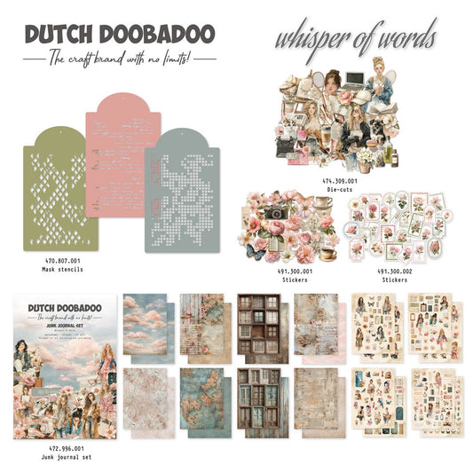 Dutch Doobadoo Whispers of Words Bundle (Save 10%)