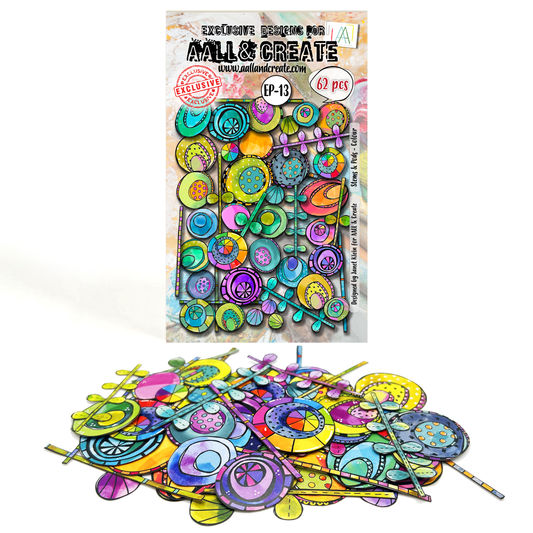 EP-13 - Stems & Pods - Colour - Ephemera Die-Cuts