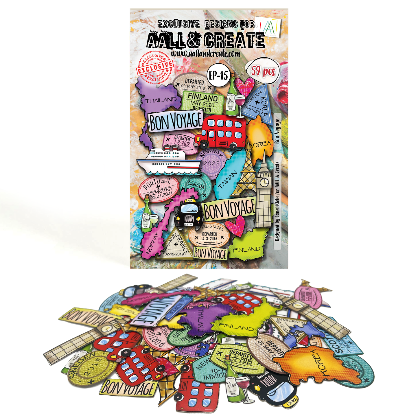 EP-15 - Bon Voyage - Ephemera Die-Cuts